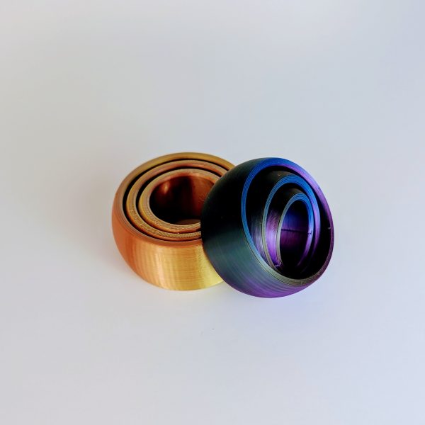 Tri-Color 3-Ring Fidget Sphere - Image 2